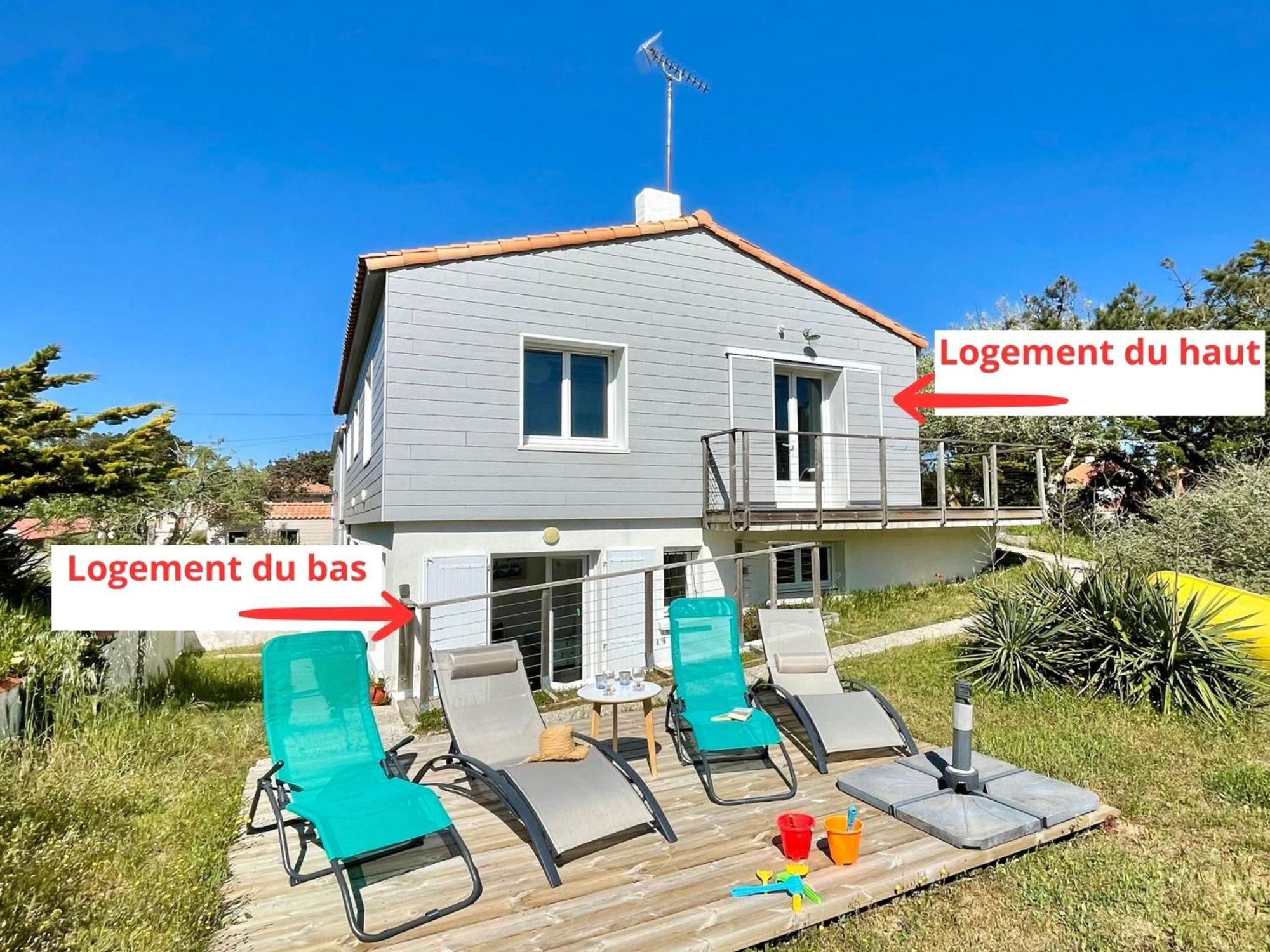 Maison Familiale Au Calme, Proche Plage, 9 Couchages, Terrasses, Wifi, Garage Velo - Bretignolles-Sur-Mer - Fr-1-231-203 Exteriör bild